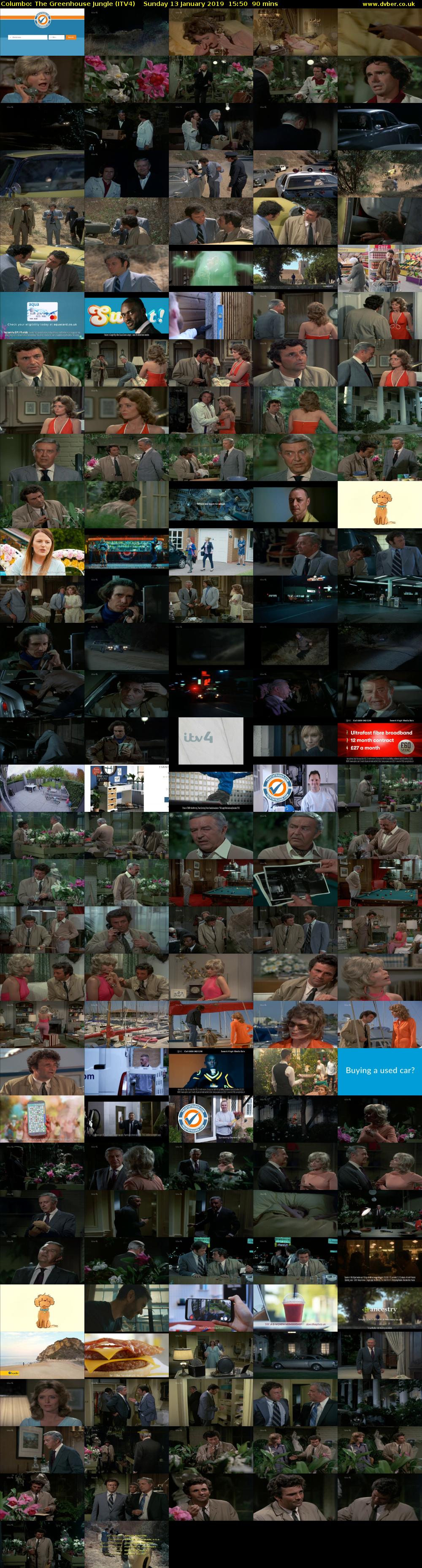 Columbo: The Greenhouse Jungle (ITV4) Sunday 13 January 2019 15:50 - 17:20