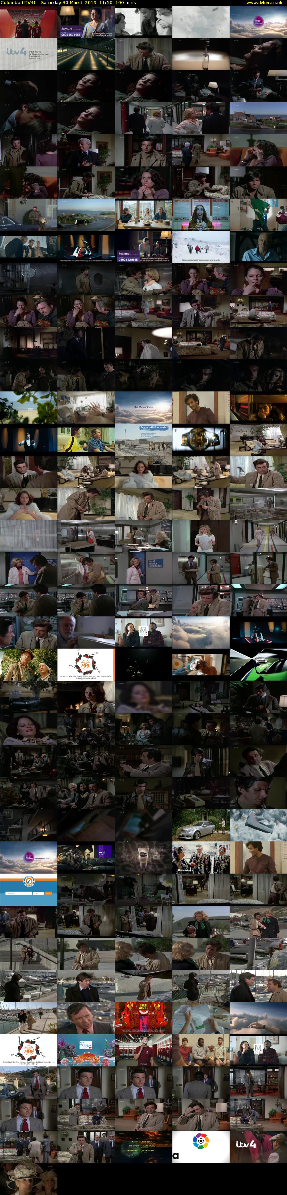 Columbo (ITV4) Saturday 30 March 2019 11:50 - 13:30
