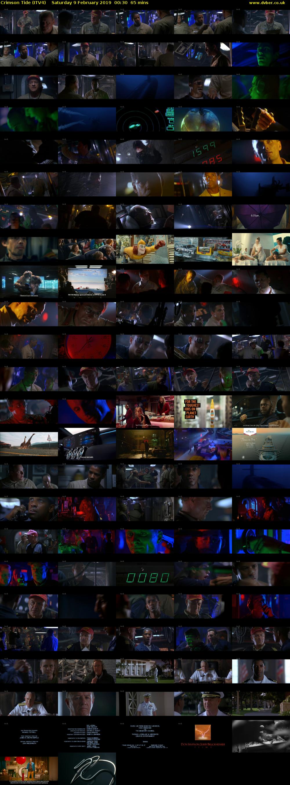 Crimson Tide (ITV4) Saturday 9 February 2019 00:30 - 01:35