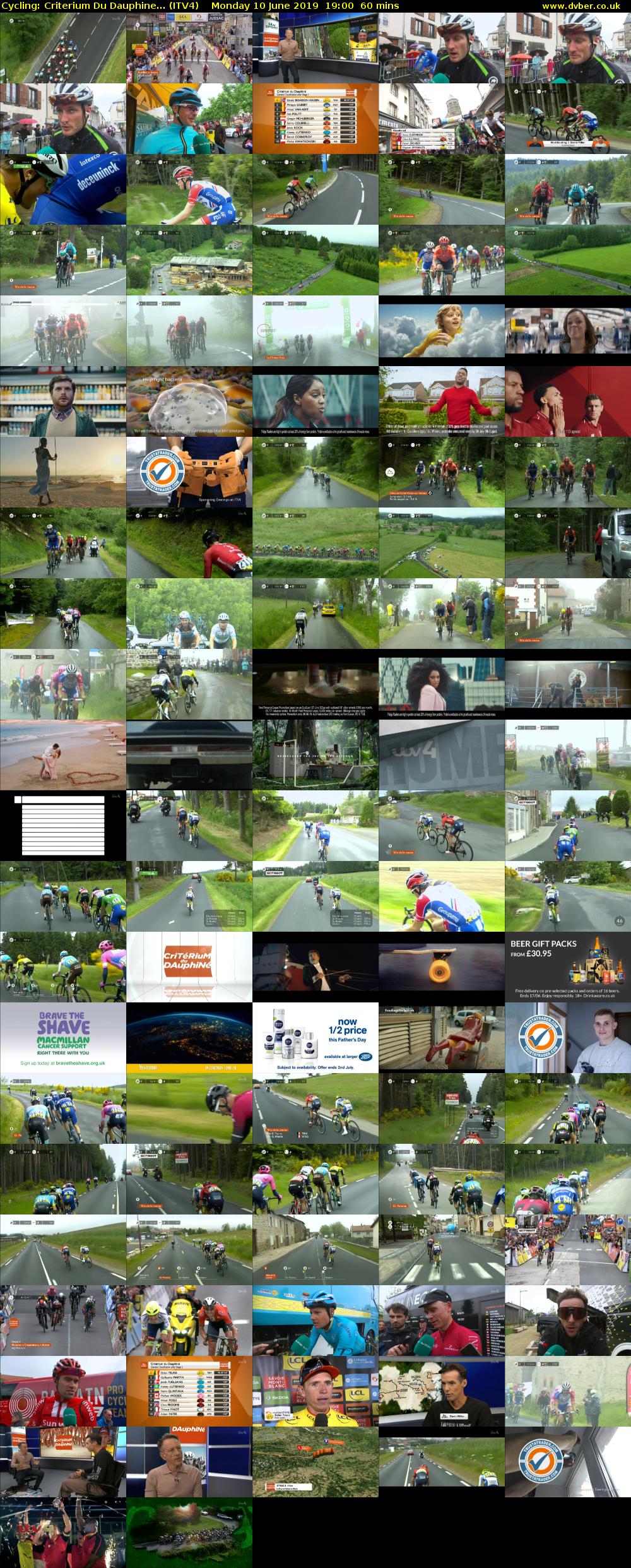 Cycling: Criterium Du Dauphine... (ITV4) Monday 10 June 2019 19:00 - 20:00