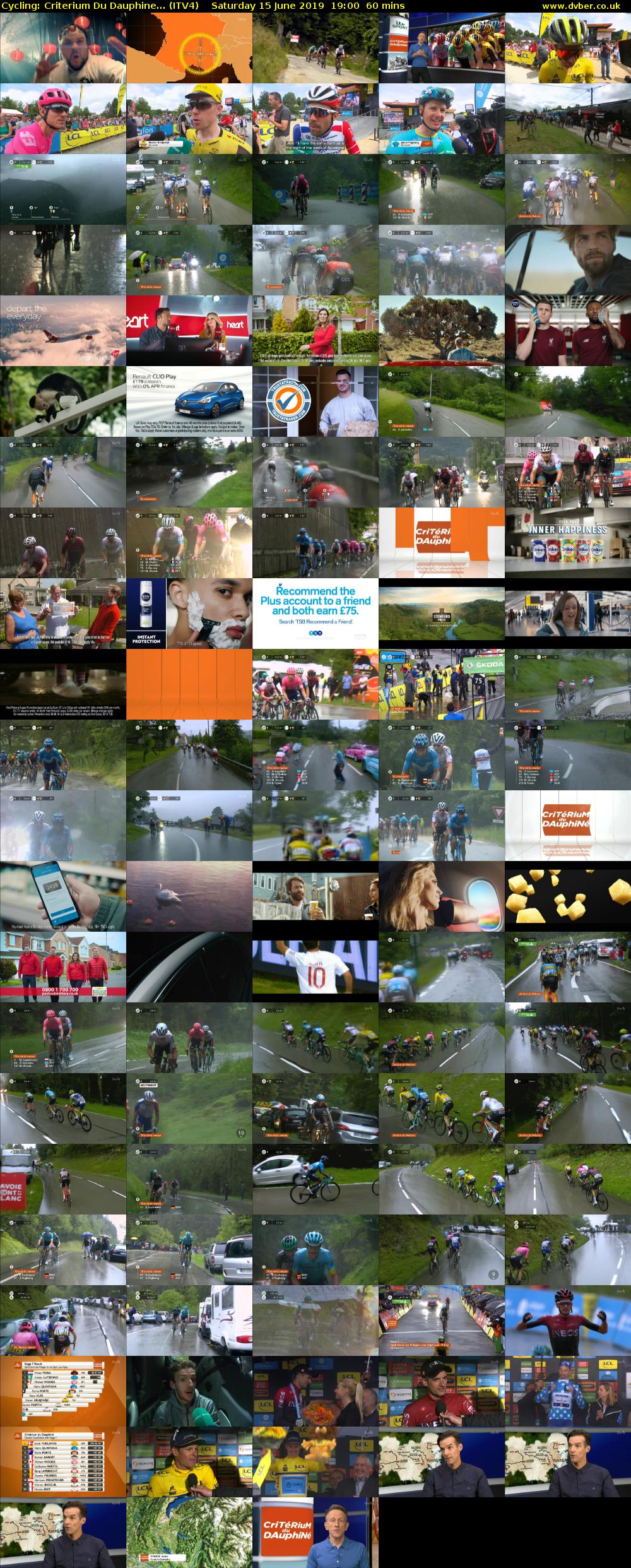 Cycling: Criterium Du Dauphine... (ITV4) Saturday 15 June 2019 19:00 - 20:00