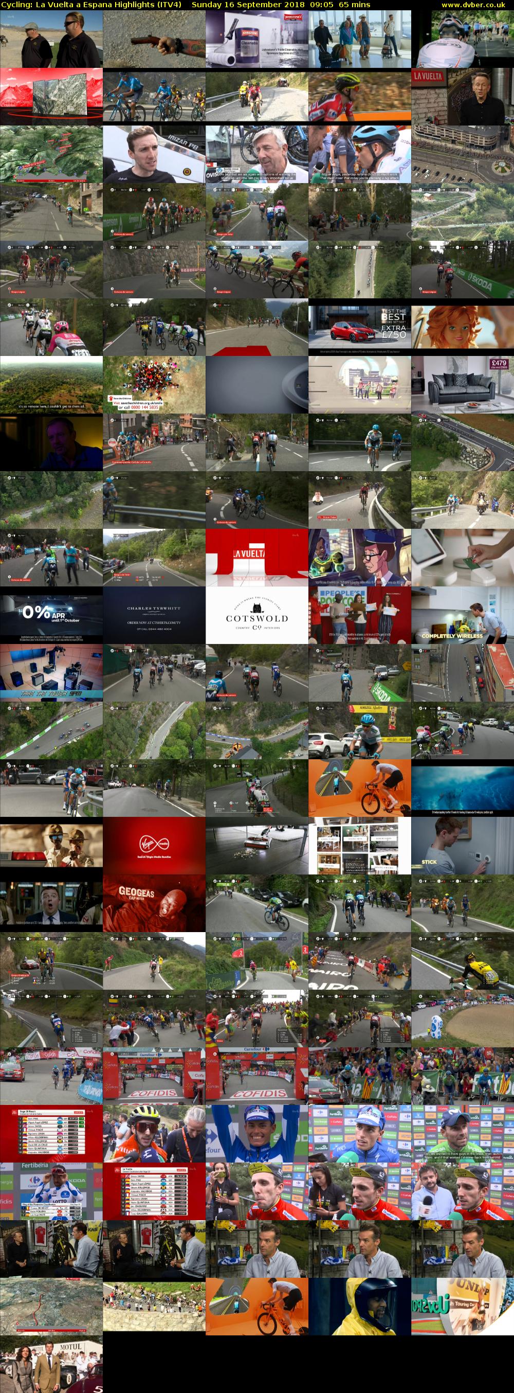Cycling: La Vuelta a Espana Highlights (ITV4) Sunday 16 September 2018 09:05 - 10:10