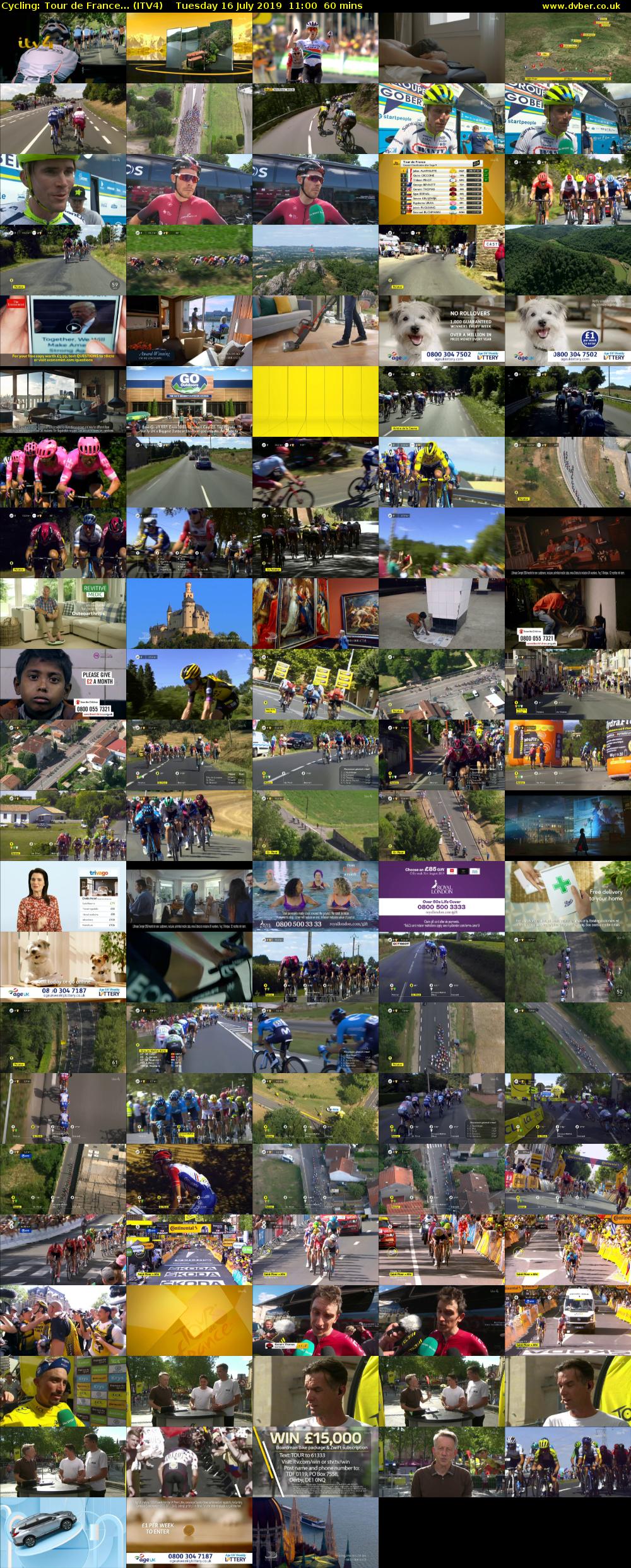 Cycling: Tour de France... (ITV4) Tuesday 16 July 2019 11:00 - 12:00