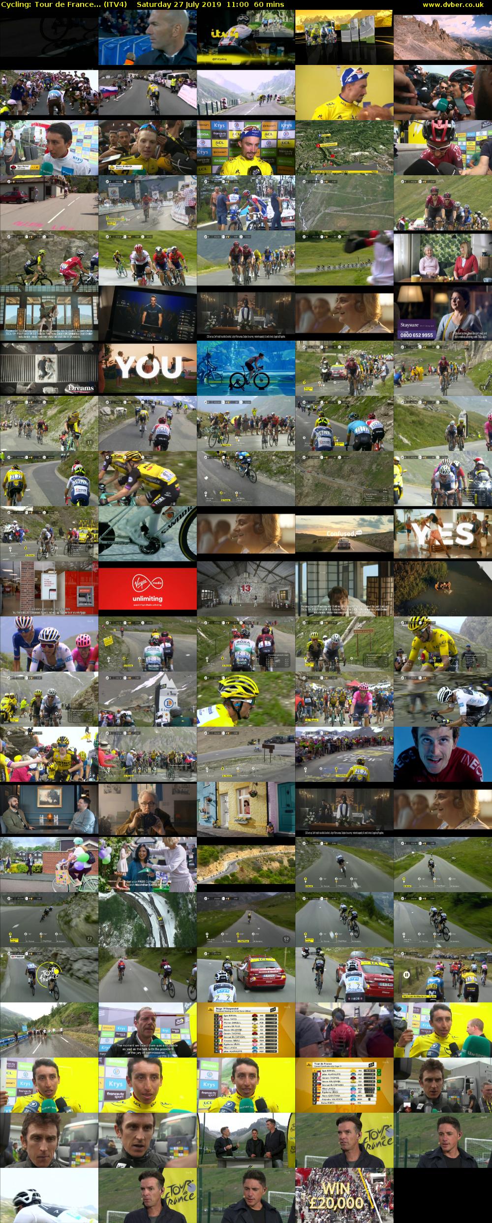 Cycling: Tour de France... (ITV4) Saturday 27 July 2019 11:00 - 12:00