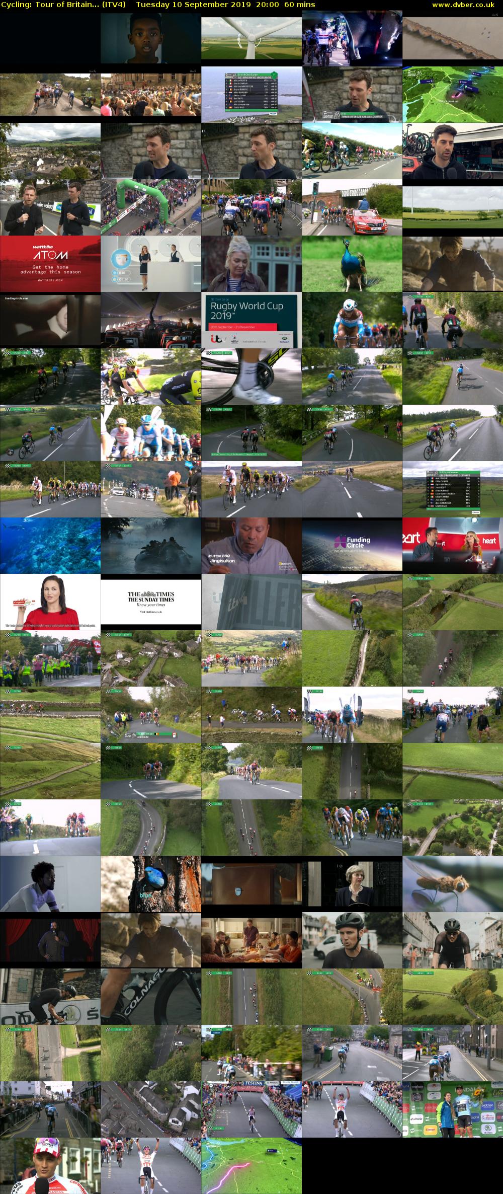 Cycling: Tour of Britain... (ITV4) Tuesday 10 September 2019 20:00 - 21:00