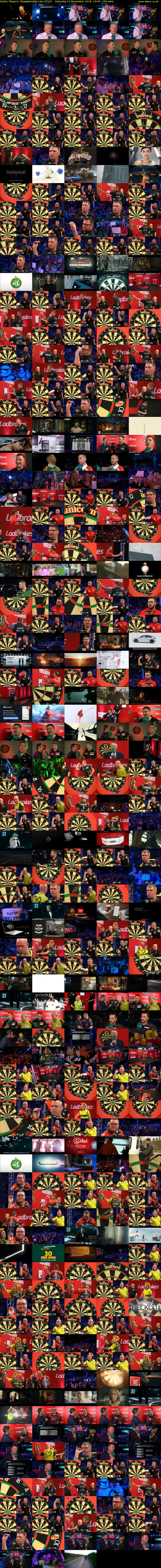 Darts: Players' Championship Live (ITV4) Saturday 24 November 2018 19:00 - 23:00