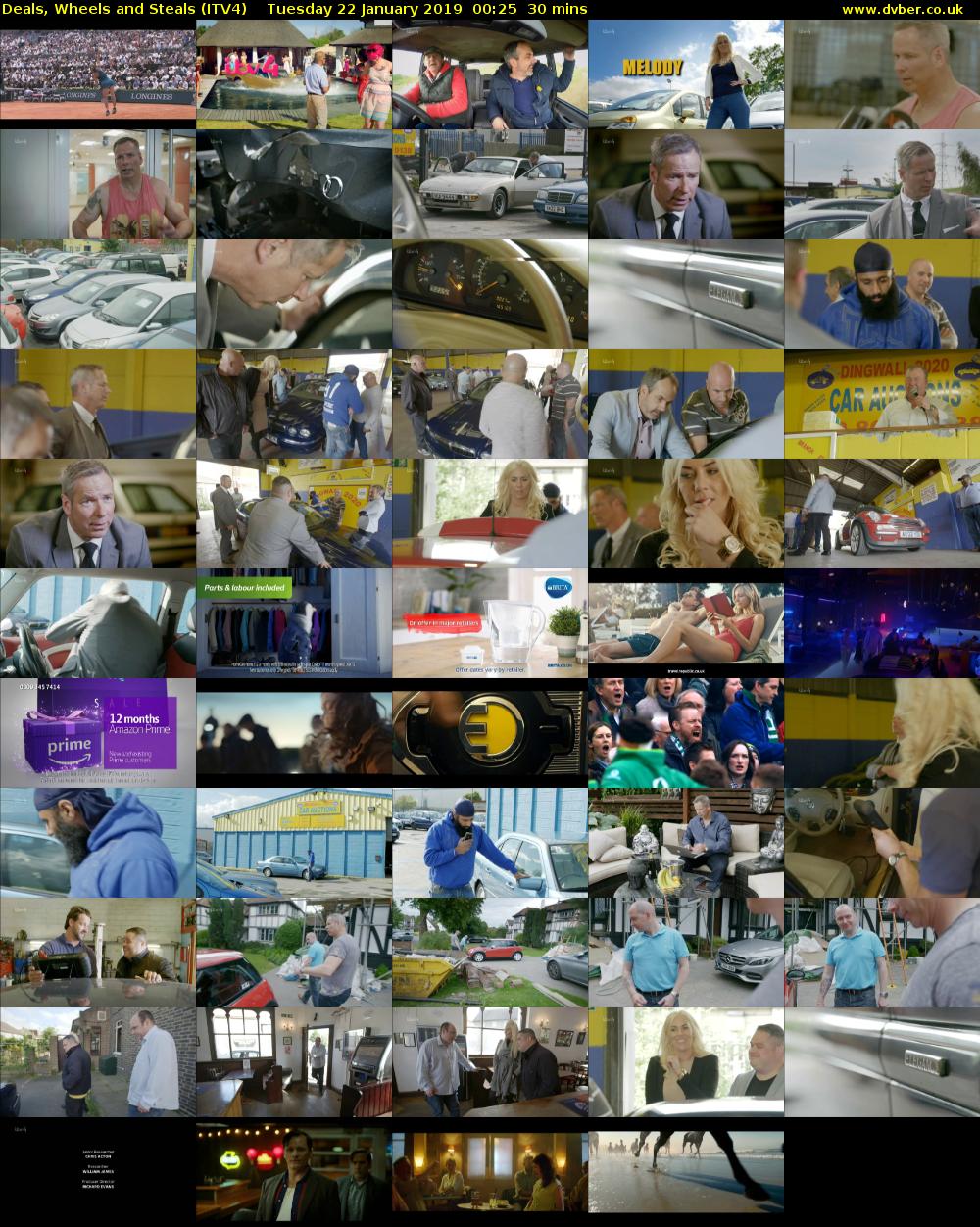 Deals, Wheels and Steals (ITV4) Tuesday 22 January 2019 00:25 - 00:55