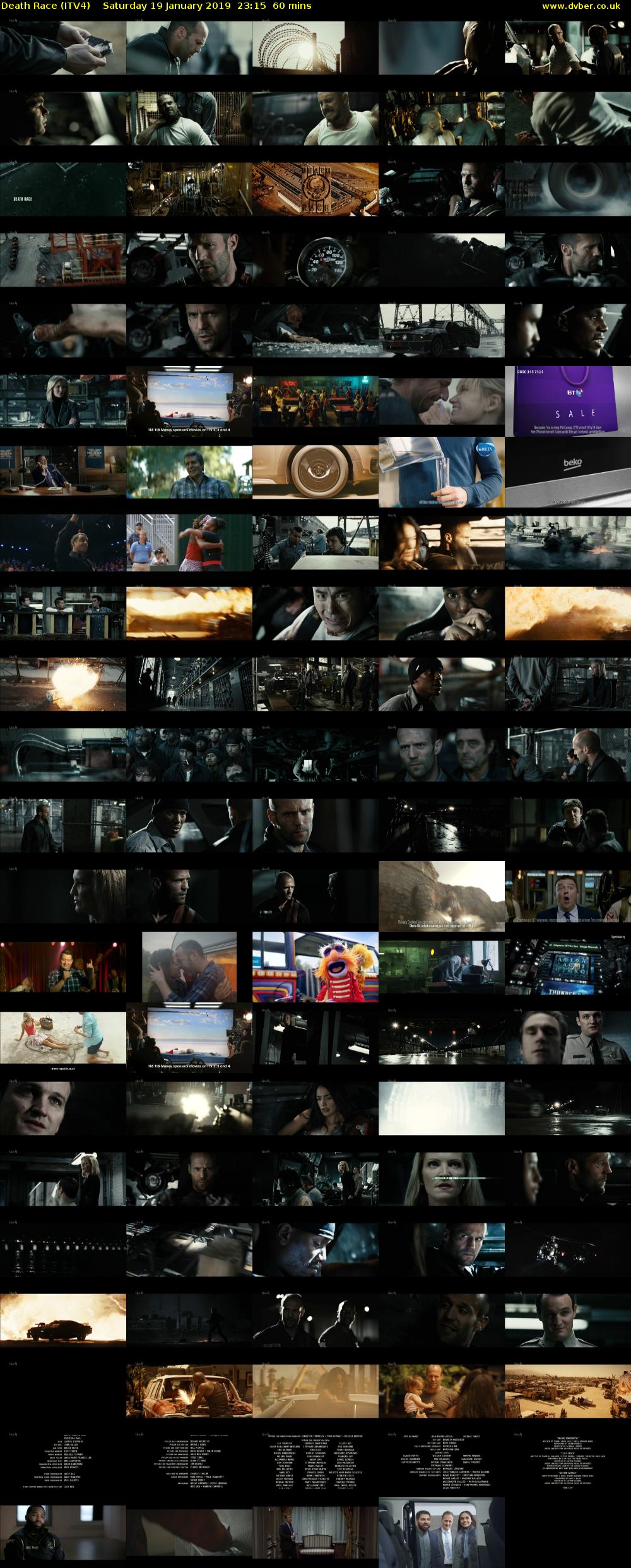 Death Race (ITV4) Saturday 19 January 2019 23:15 - 00:15