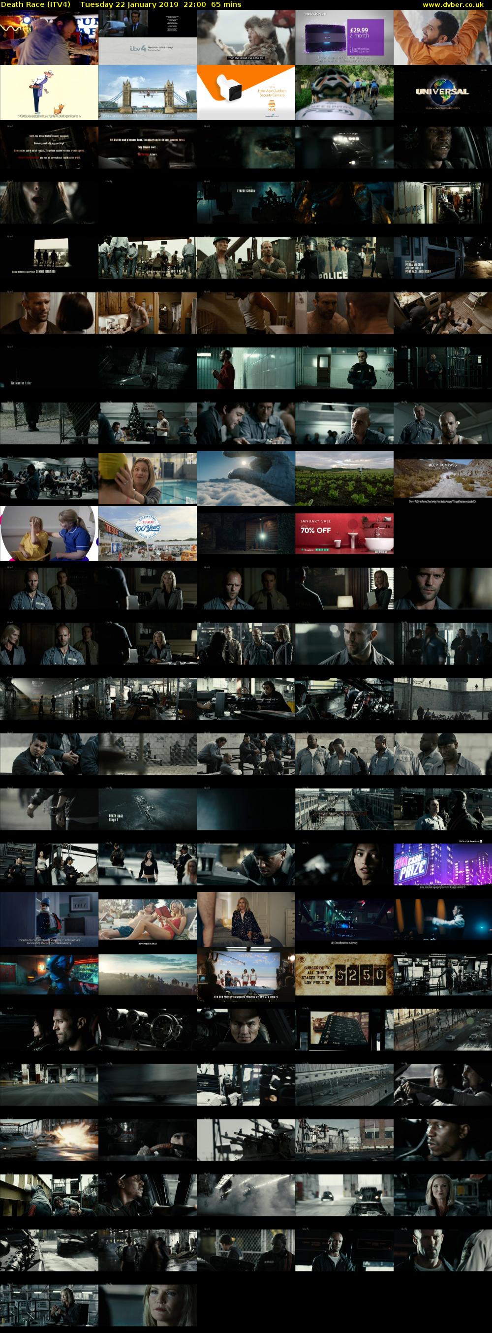 Death Race (ITV4) Tuesday 22 January 2019 22:00 - 23:05