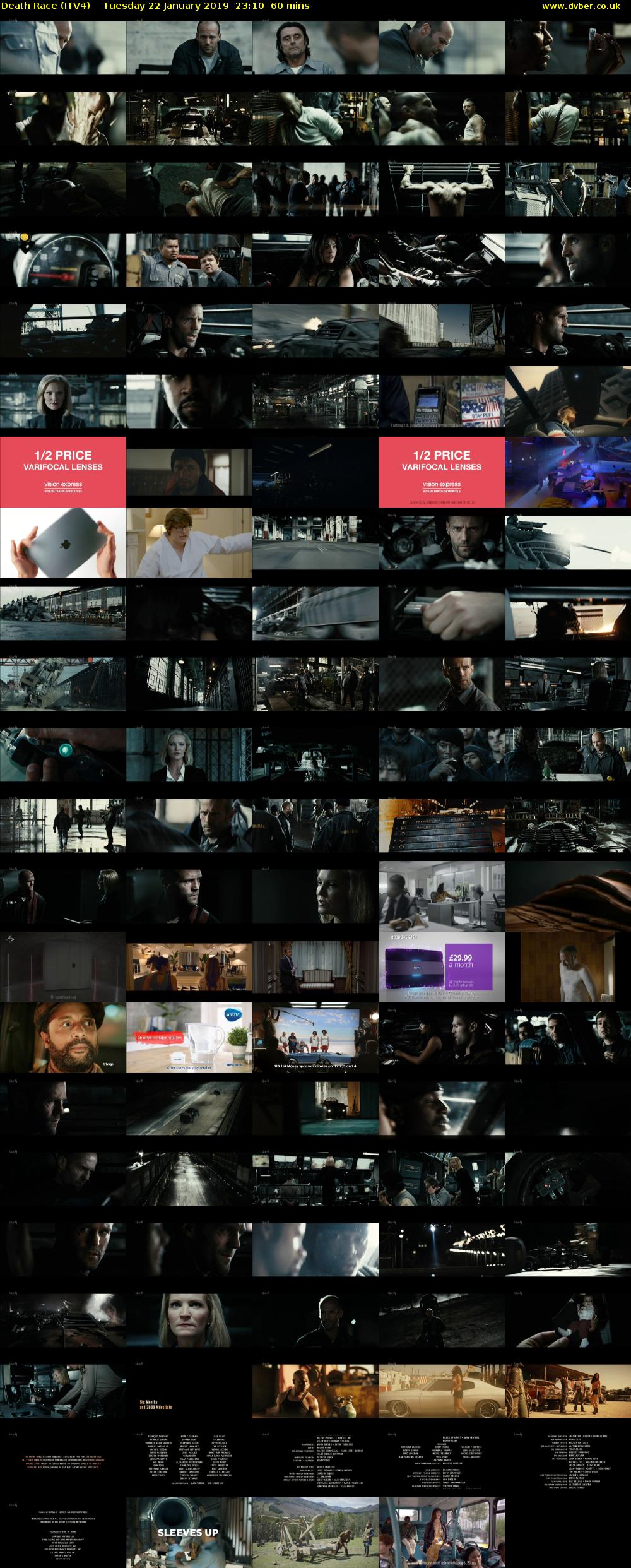 Death Race (ITV4) Tuesday 22 January 2019 23:10 - 00:10