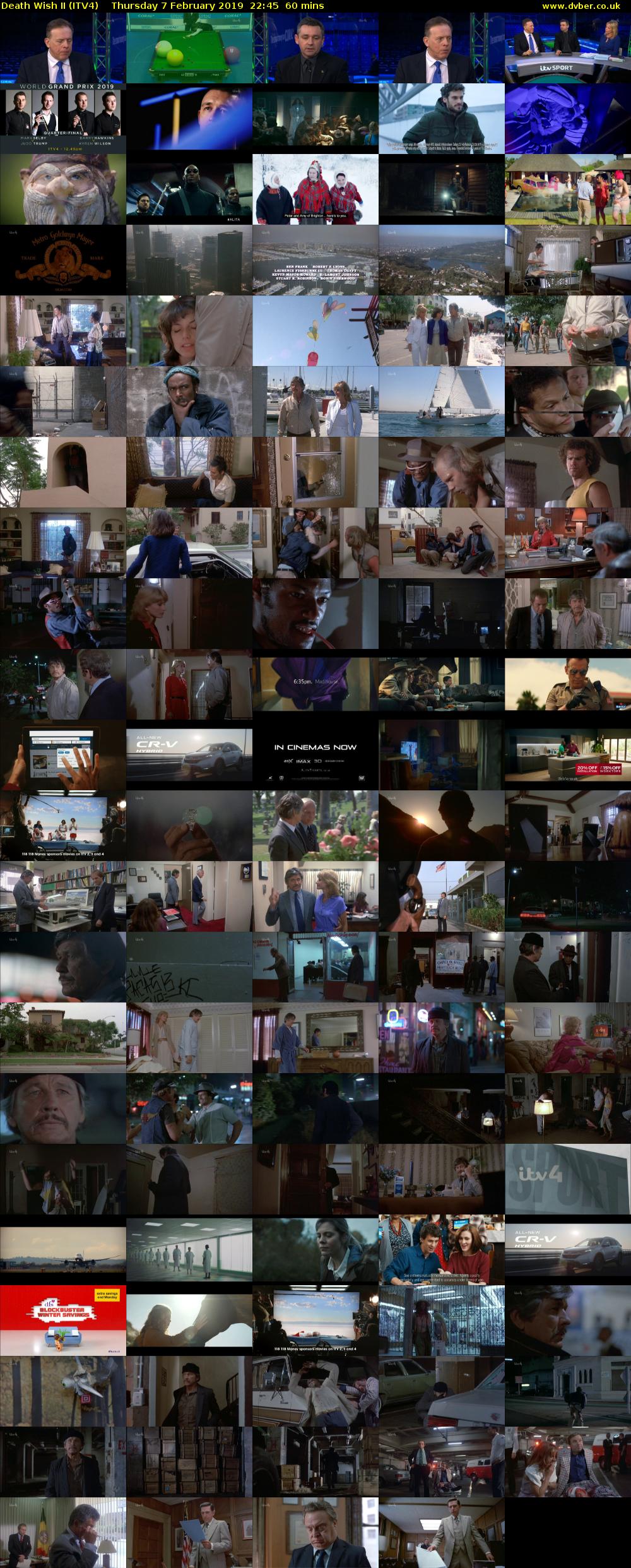 Death Wish II (ITV4) Thursday 7 February 2019 22:45 - 23:45