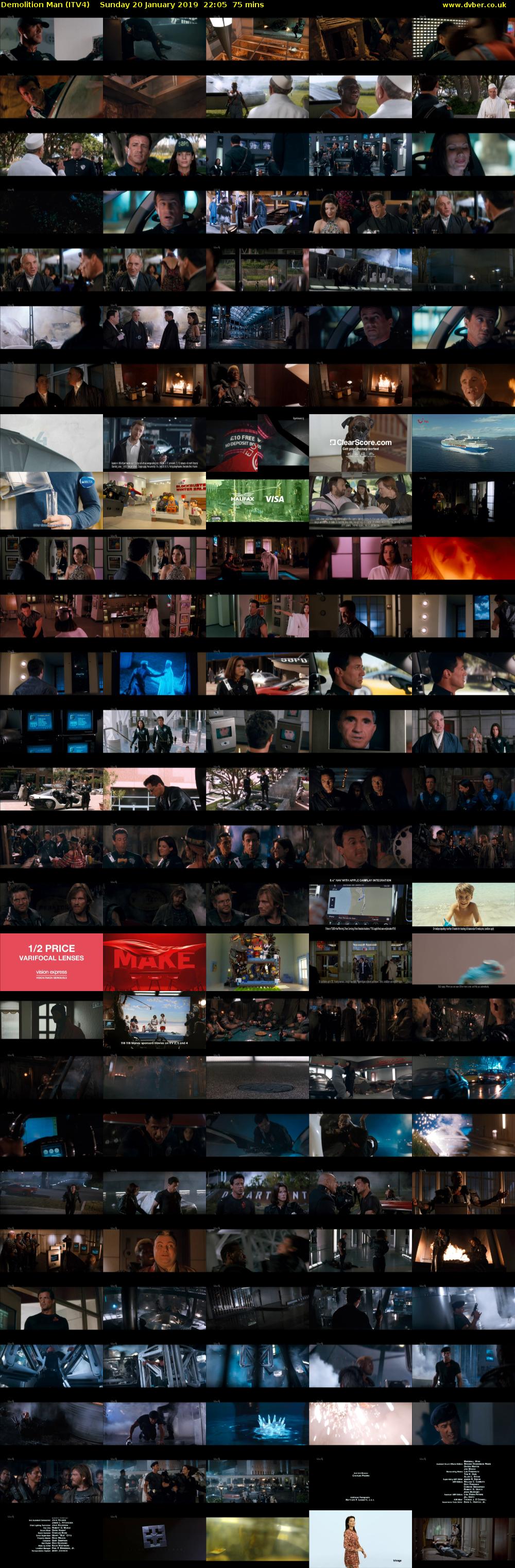 Demolition Man (ITV4) Sunday 20 January 2019 22:05 - 23:20