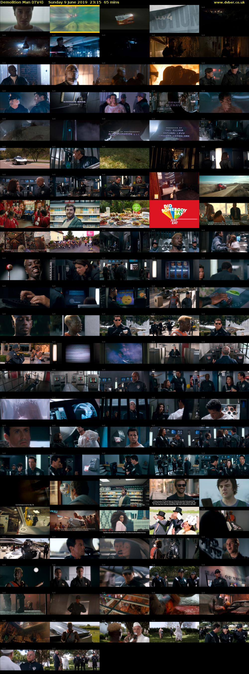 Demolition Man (ITV4) Sunday 9 June 2019 23:15 - 00:20