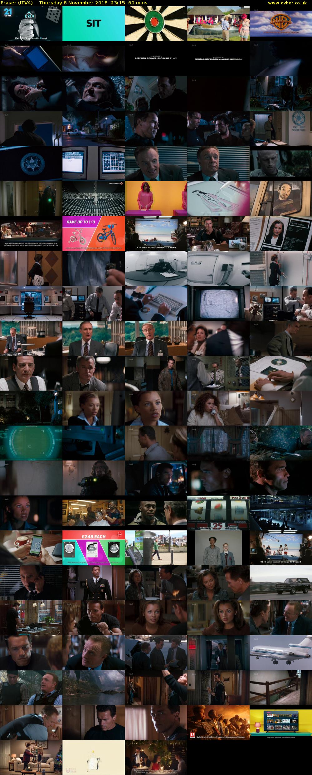 Eraser (ITV4) Thursday 8 November 2018 23:15 - 00:15