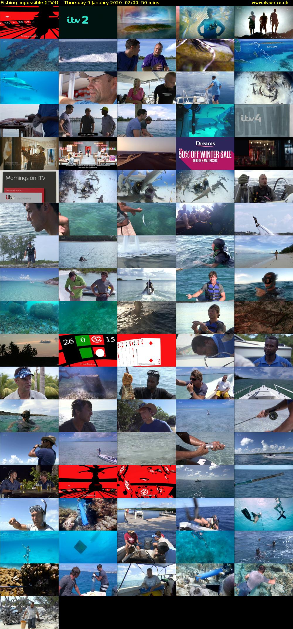 Fishing Impossible (ITV4) Thursday 9 January 2020 02:00 - 02:50