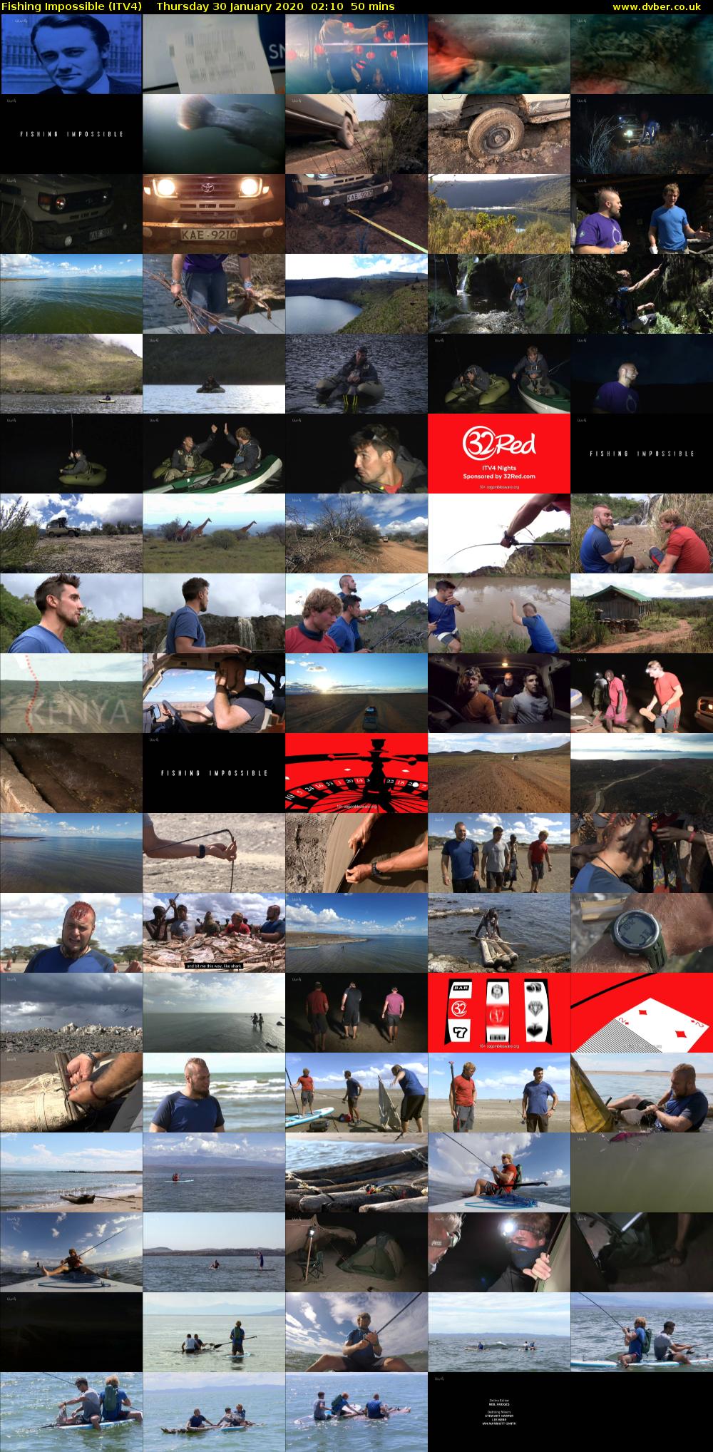 Fishing Impossible (ITV4) Thursday 30 January 2020 02:10 - 03:00