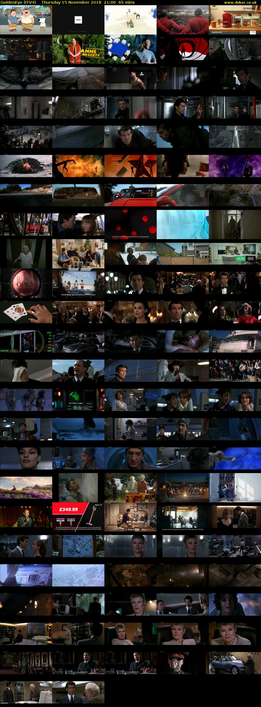 GoldenEye (ITV4) Thursday 15 November 2018 21:00 - 22:05