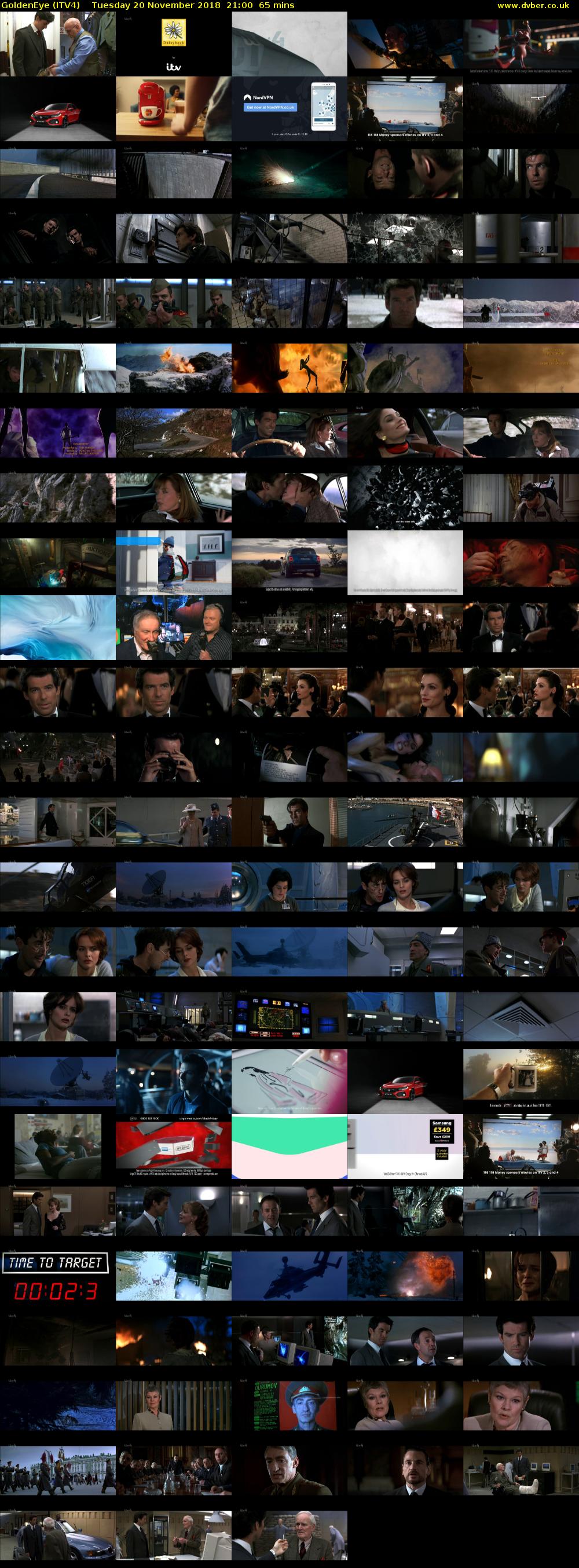 GoldenEye (ITV4) Tuesday 20 November 2018 21:00 - 22:05