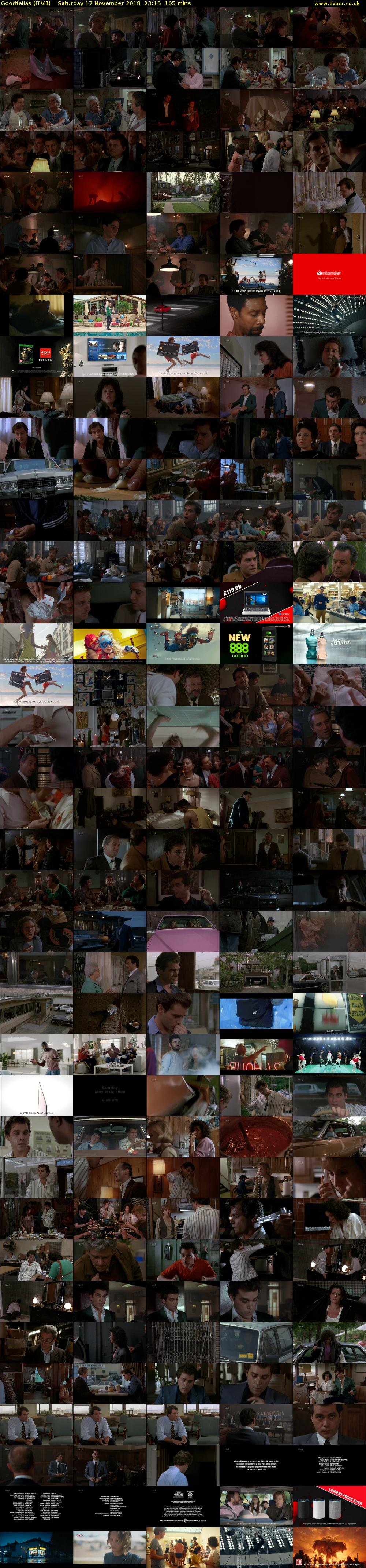 Goodfellas (ITV4) Saturday 17 November 2018 23:15 - 01:00