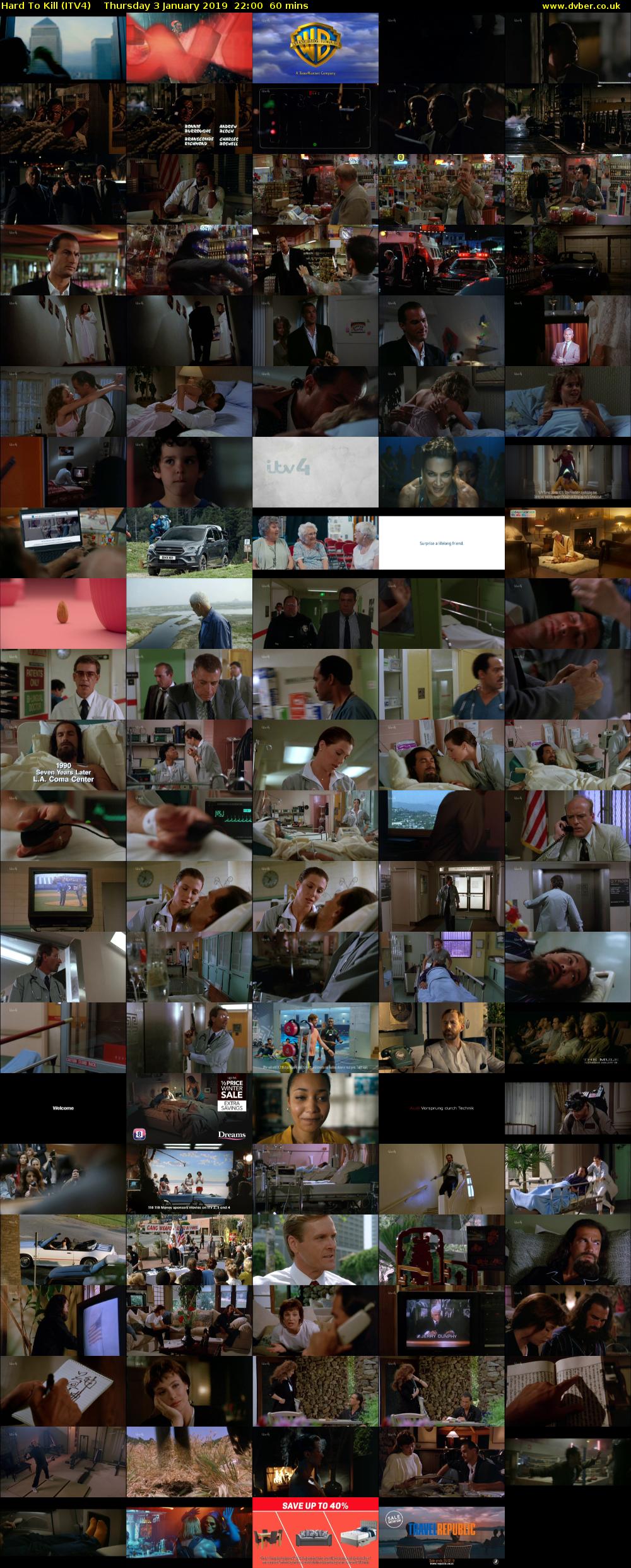 Hard To Kill (ITV4) Thursday 3 January 2019 22:00 - 23:00