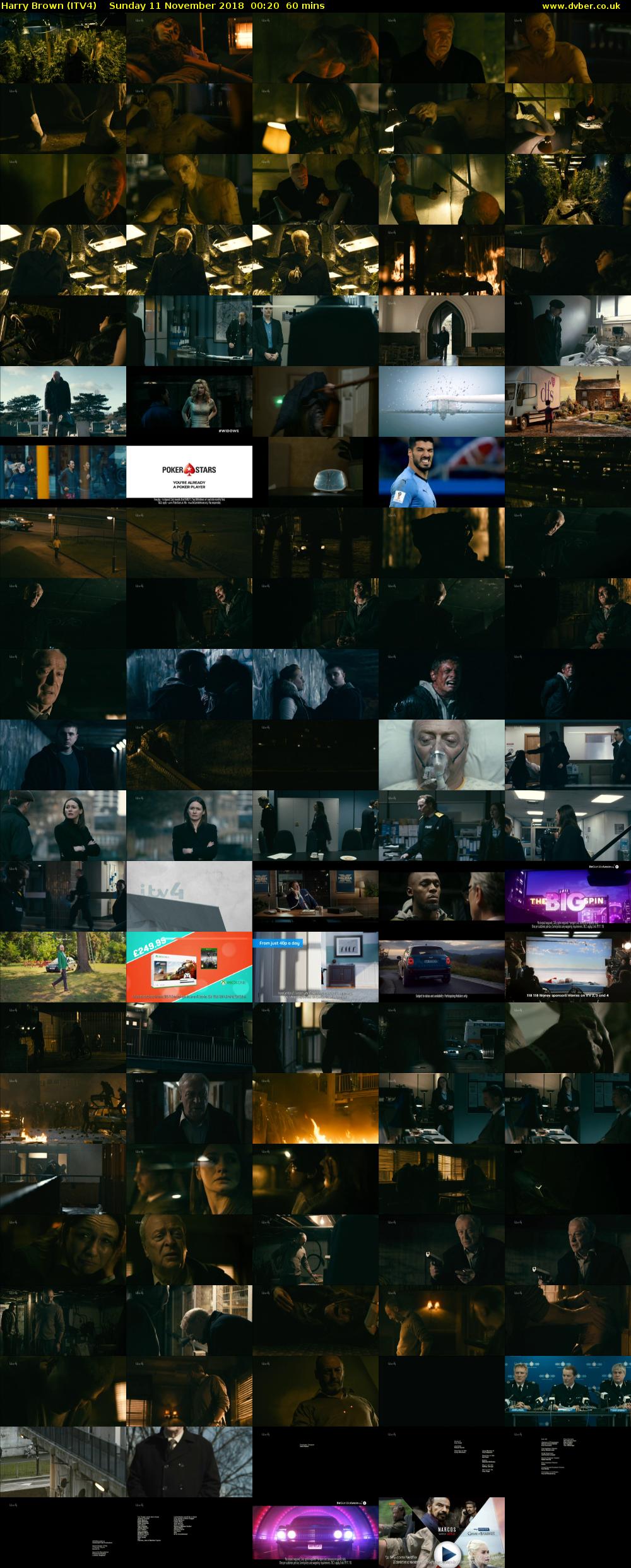 Harry Brown (ITV4) Sunday 11 November 2018 00:20 - 01:20