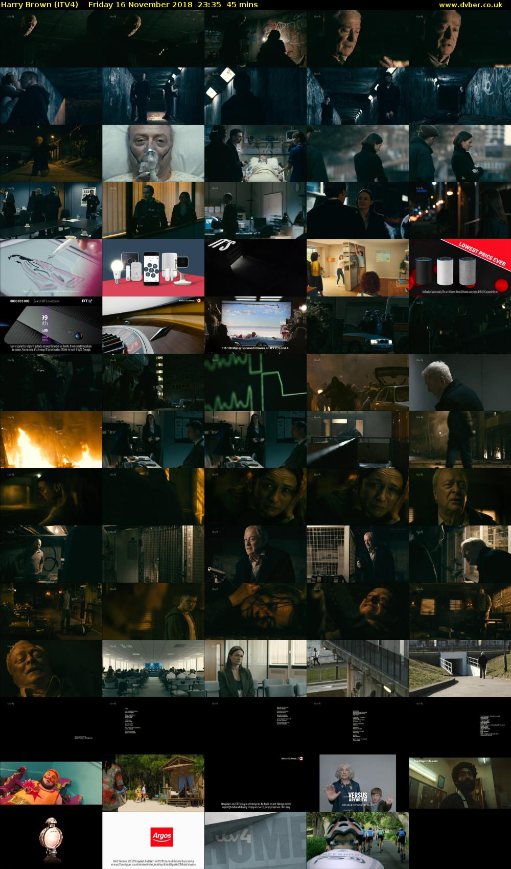 Harry Brown (ITV4) Friday 16 November 2018 23:35 - 00:20