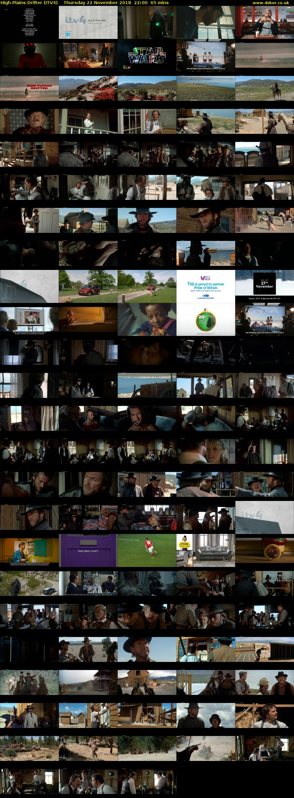 High Plains Drifter (ITV4) Thursday 22 November 2018 22:00 - 23:05