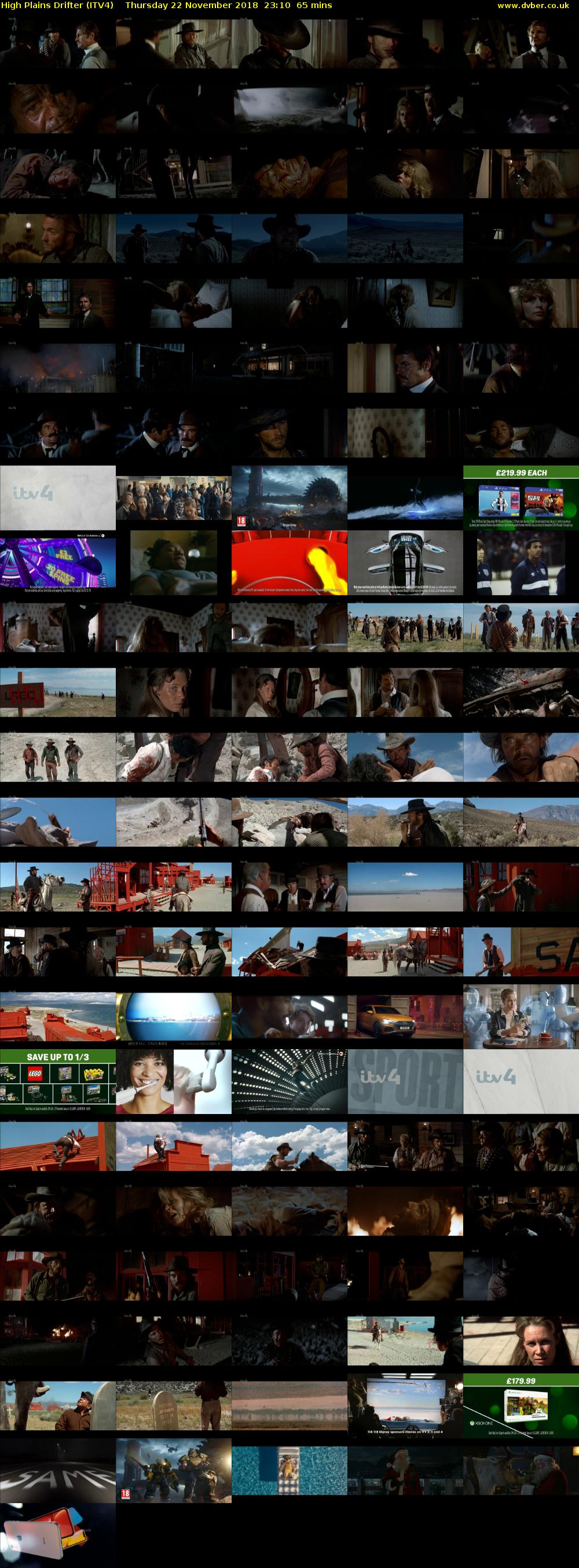 High Plains Drifter (ITV4) Thursday 22 November 2018 23:10 - 00:25