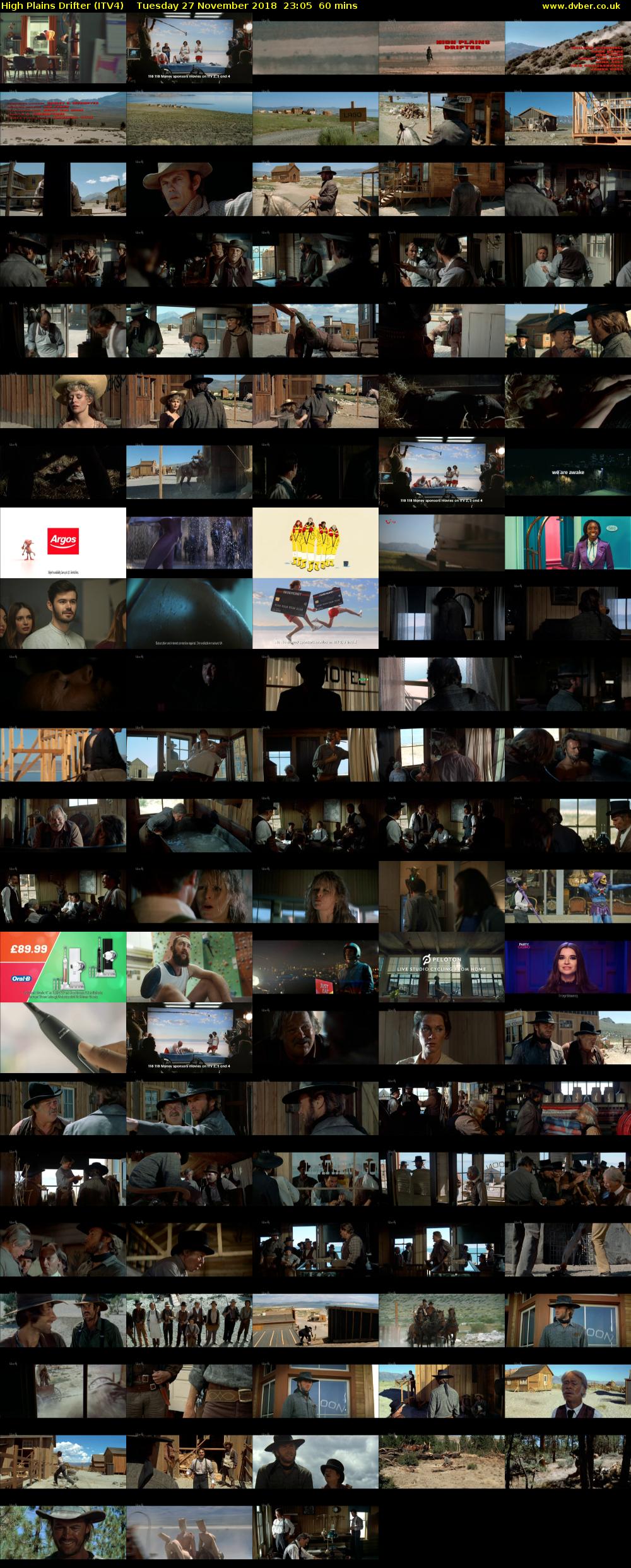 High Plains Drifter (ITV4) Tuesday 27 November 2018 23:05 - 00:05