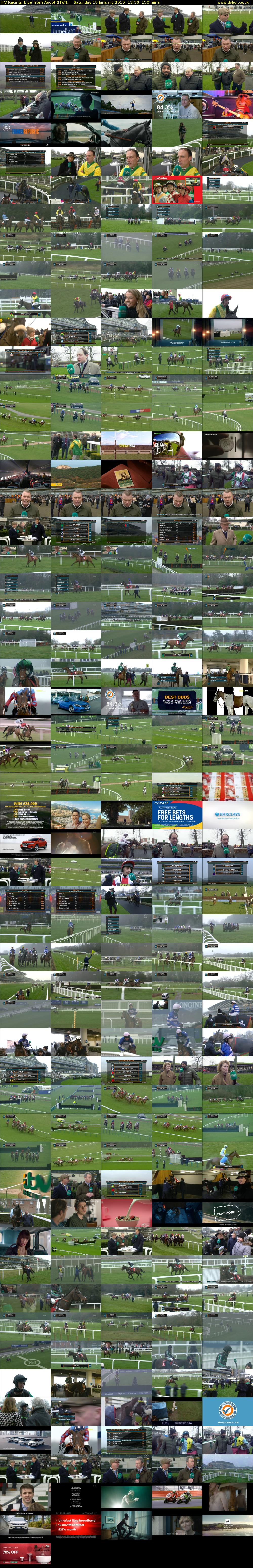 ITV Racing: Live from Ascot (ITV4) Saturday 19 January 2019 13:30 - 16:00