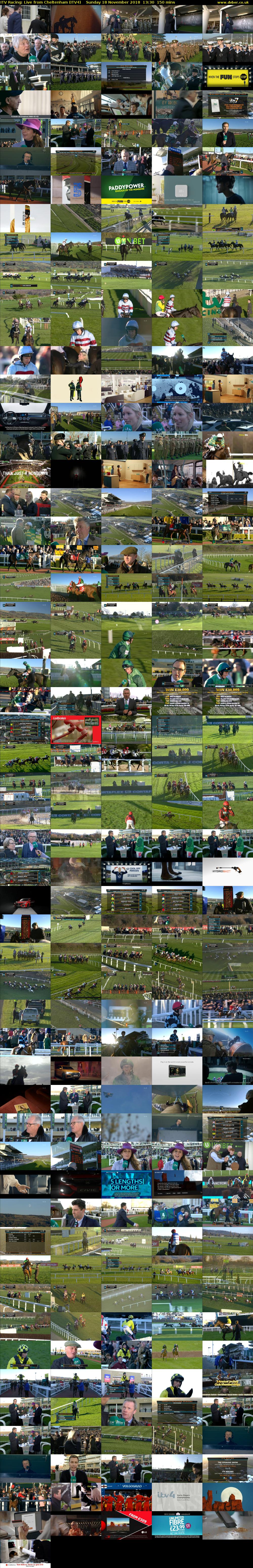 ITV Racing: Live from Cheltenham (ITV4) Sunday 18 November 2018 13:30 - 16:00