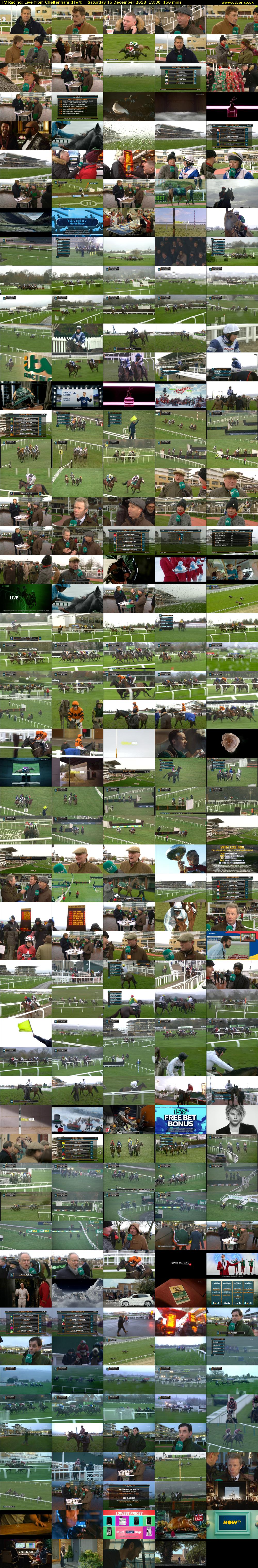 ITV Racing: Live from Cheltenham (ITV4) Saturday 15 December 2018 13:30 - 16:00