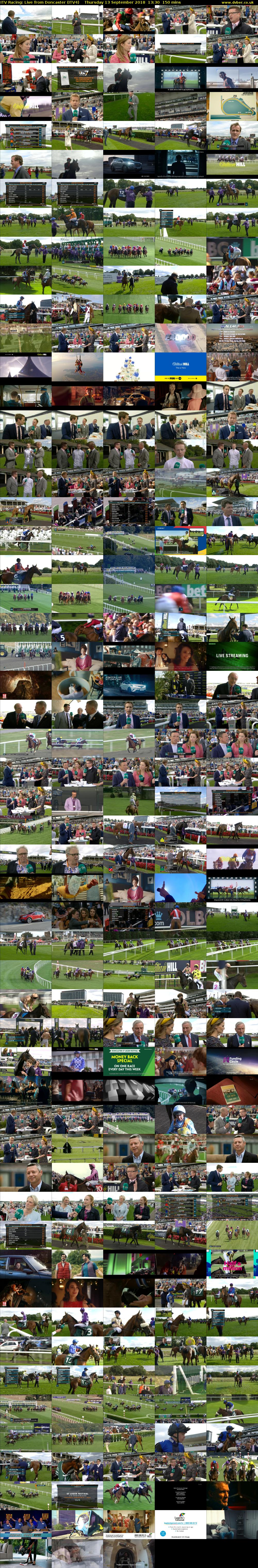 ITV Racing: Live from Doncaster (ITV4) Thursday 13 September 2018 13:30 - 16:00