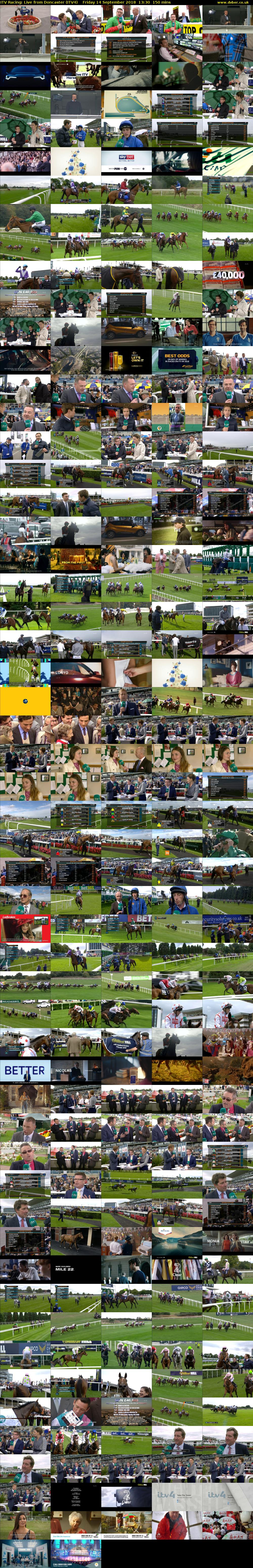 ITV Racing: Live from Doncaster (ITV4) Friday 14 September 2018 13:30 - 16:00