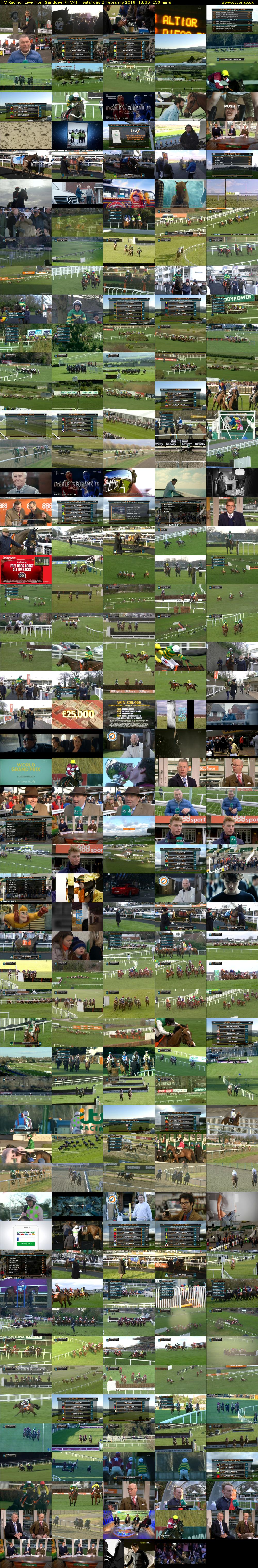 ITV Racing: Live from Sandown (ITV4) Saturday 2 February 2019 13:30 - 16:00