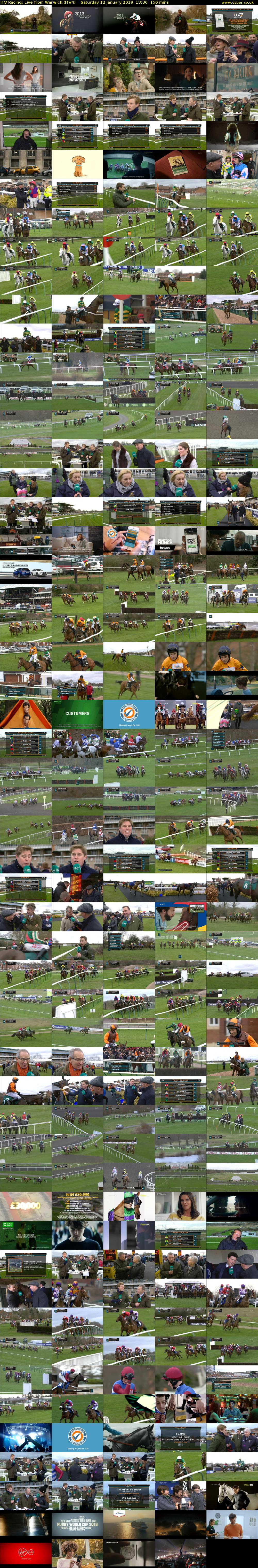 ITV Racing: Live from Warwick (ITV4) Saturday 12 January 2019 13:30 - 16:00