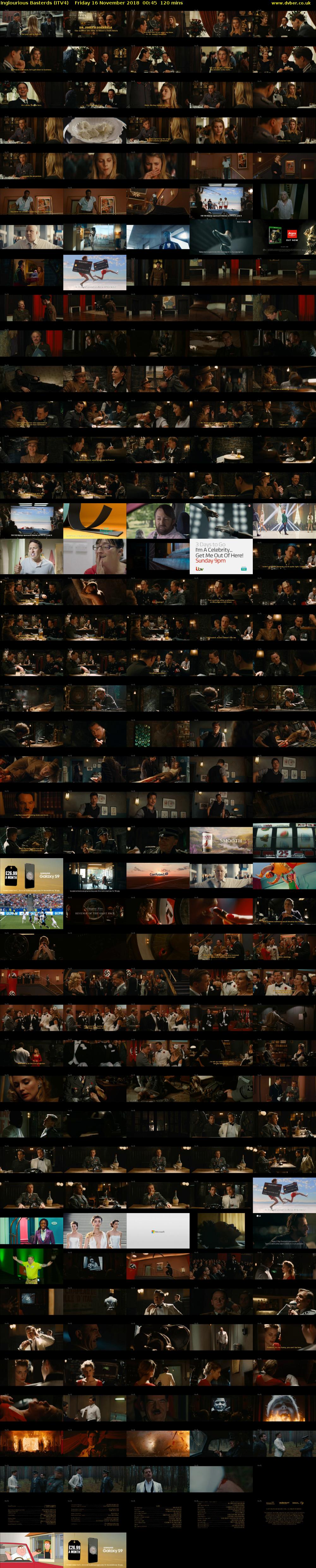 Inglourious Basterds (ITV4) Friday 16 November 2018 00:45 - 02:45