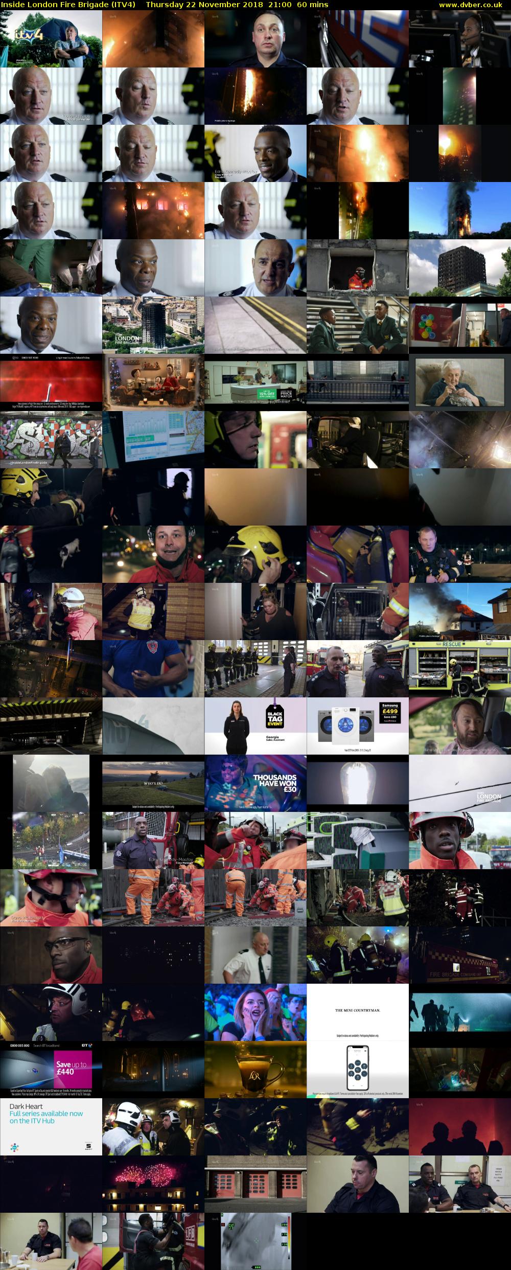 Inside London Fire Brigade (ITV4) Thursday 22 November 2018 21:00 - 22:00