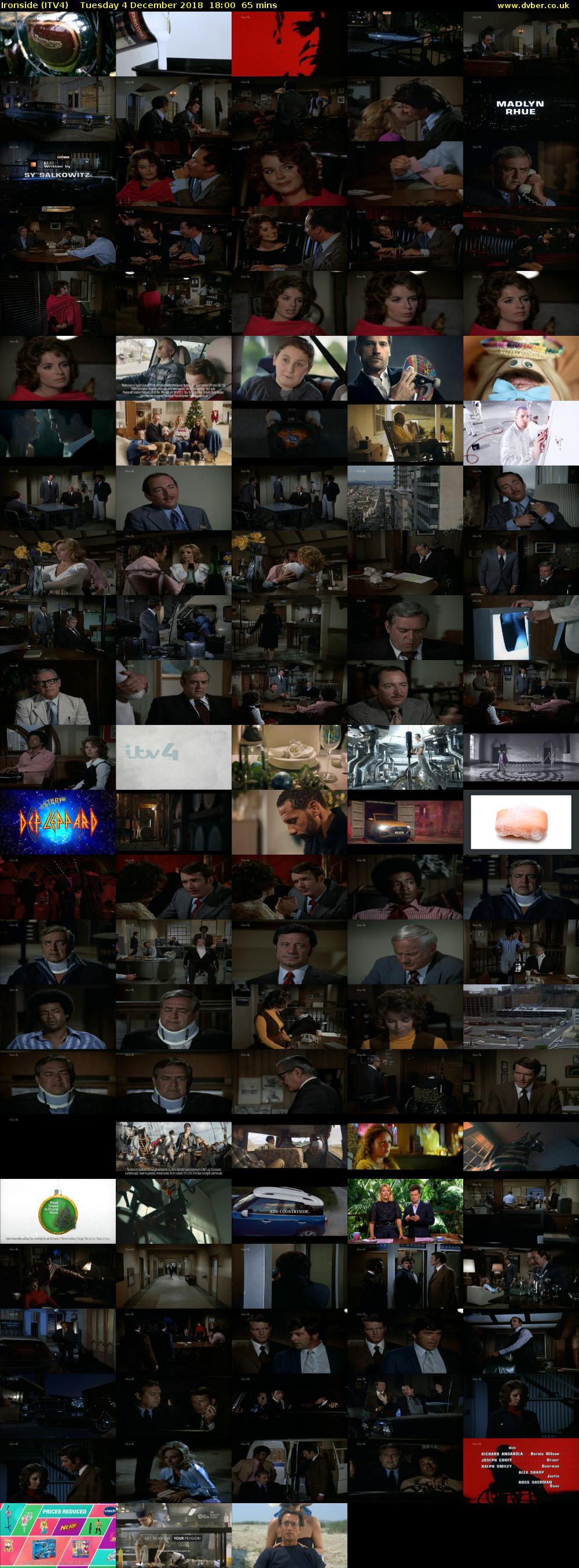 Ironside (ITV4) Tuesday 4 December 2018 18:00 - 19:05