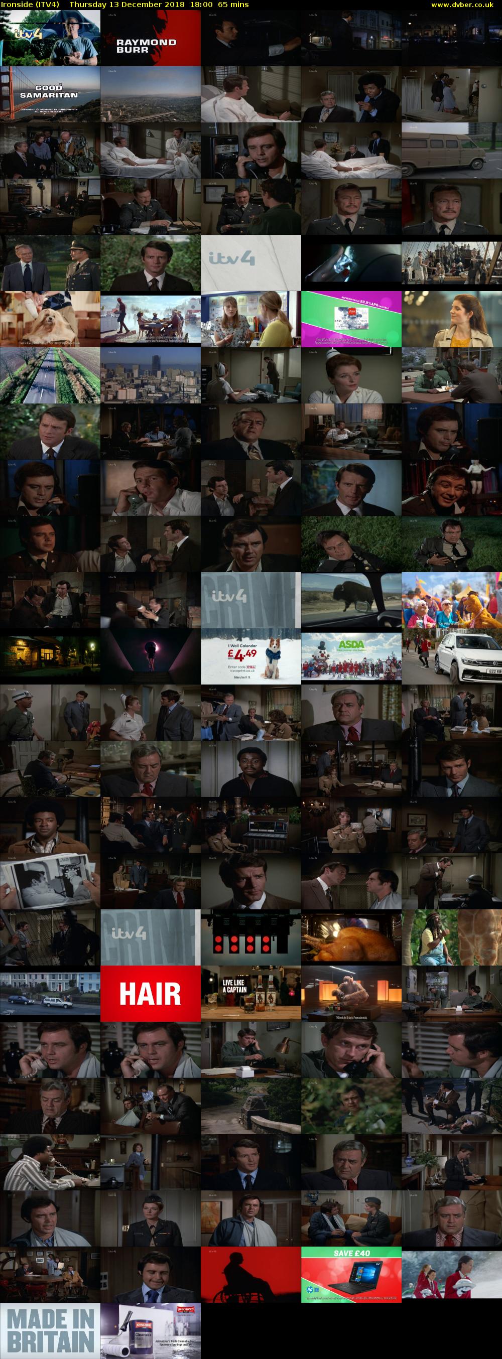 Ironside (ITV4) Thursday 13 December 2018 18:00 - 19:05