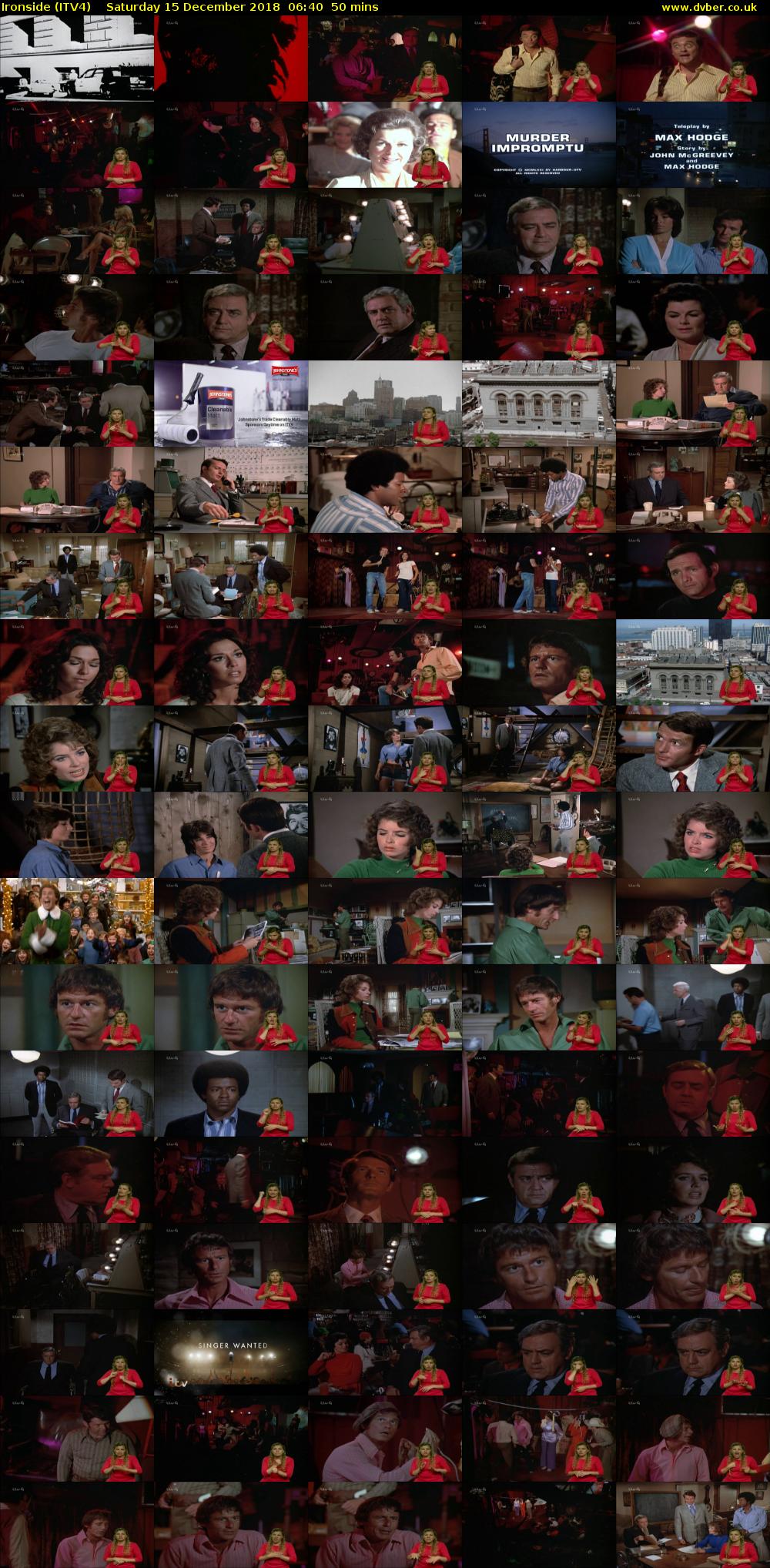 Ironside (ITV4) Saturday 15 December 2018 06:40 - 07:30