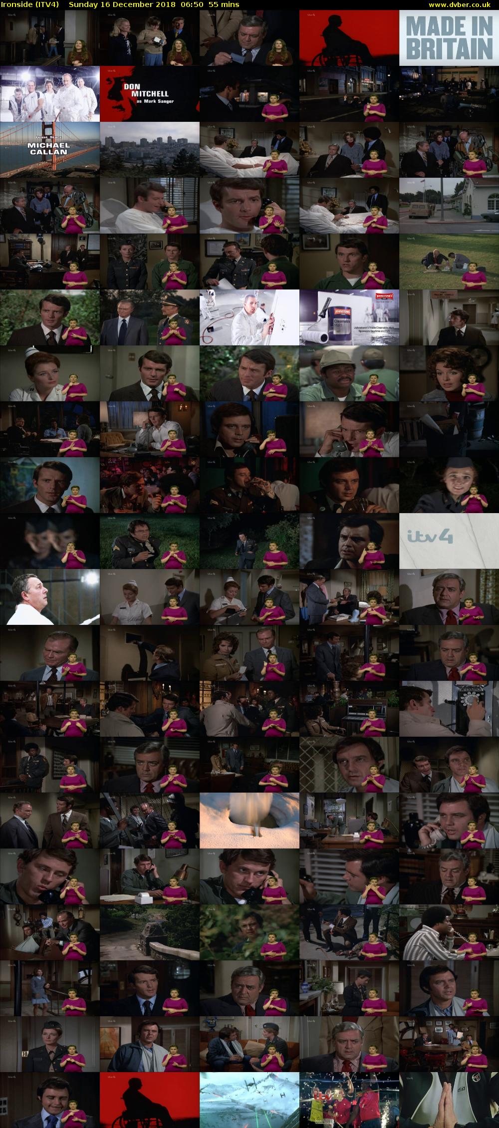Ironside (ITV4) Sunday 16 December 2018 06:50 - 07:45