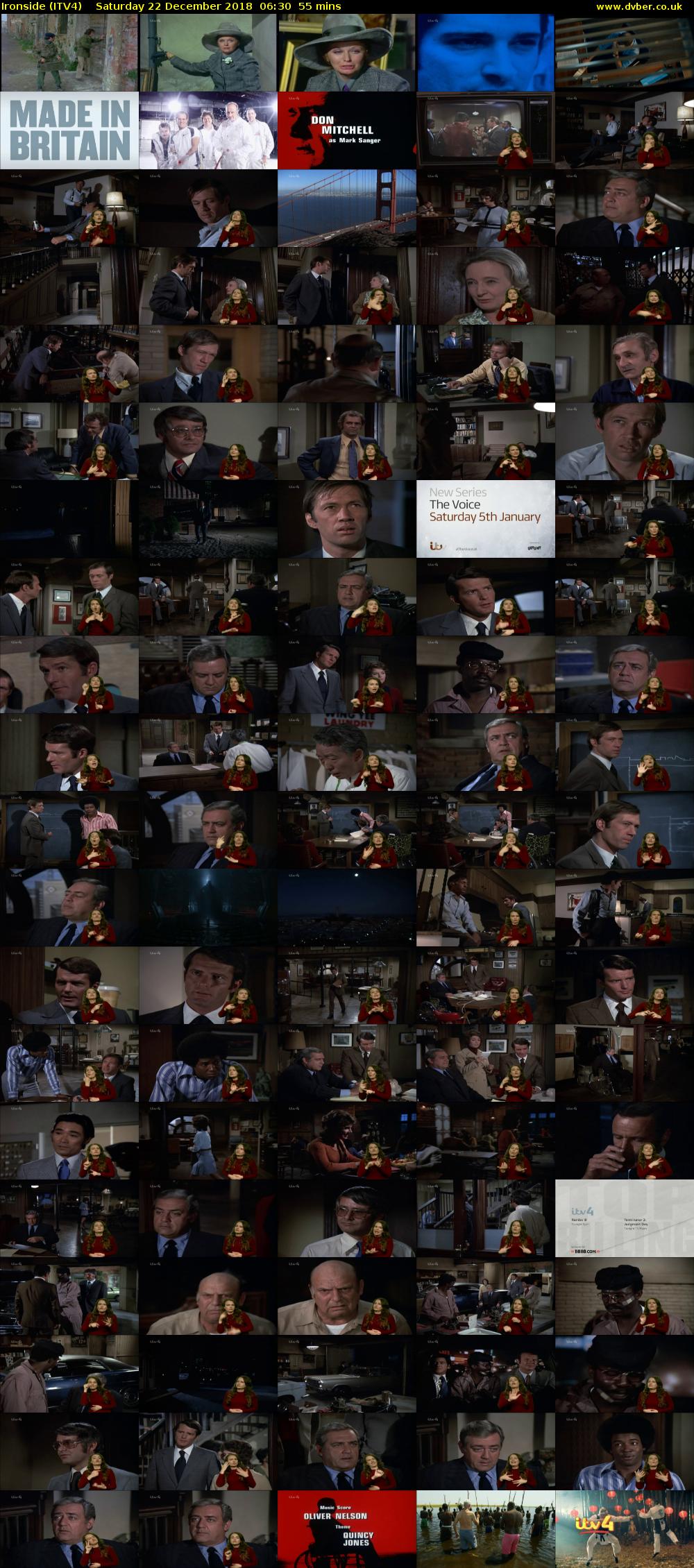 Ironside (ITV4) Saturday 22 December 2018 06:30 - 07:25