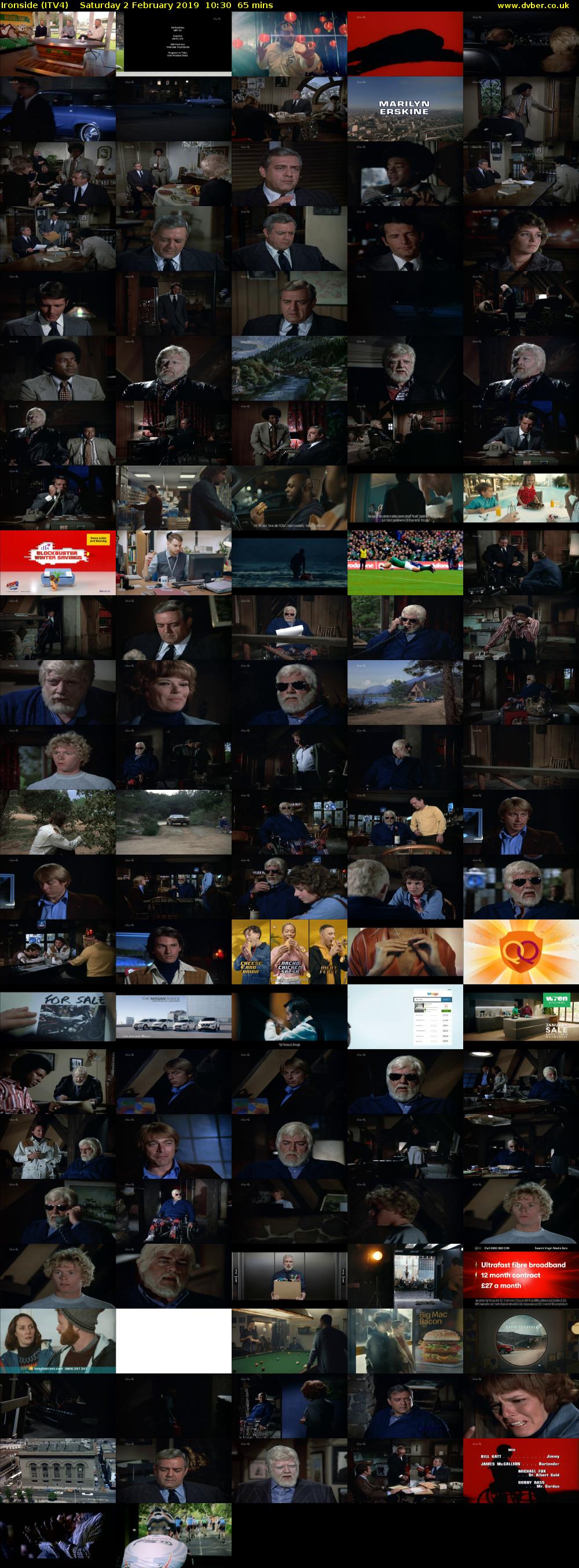 Ironside (ITV4) Saturday 2 February 2019 10:30 - 11:35