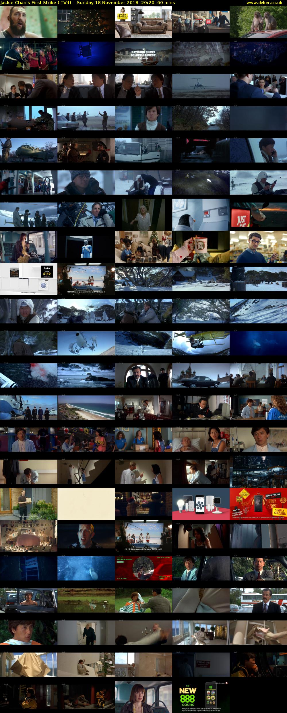 Jackie Chan's First Strike (ITV4) Sunday 18 November 2018 20:20 - 21:20