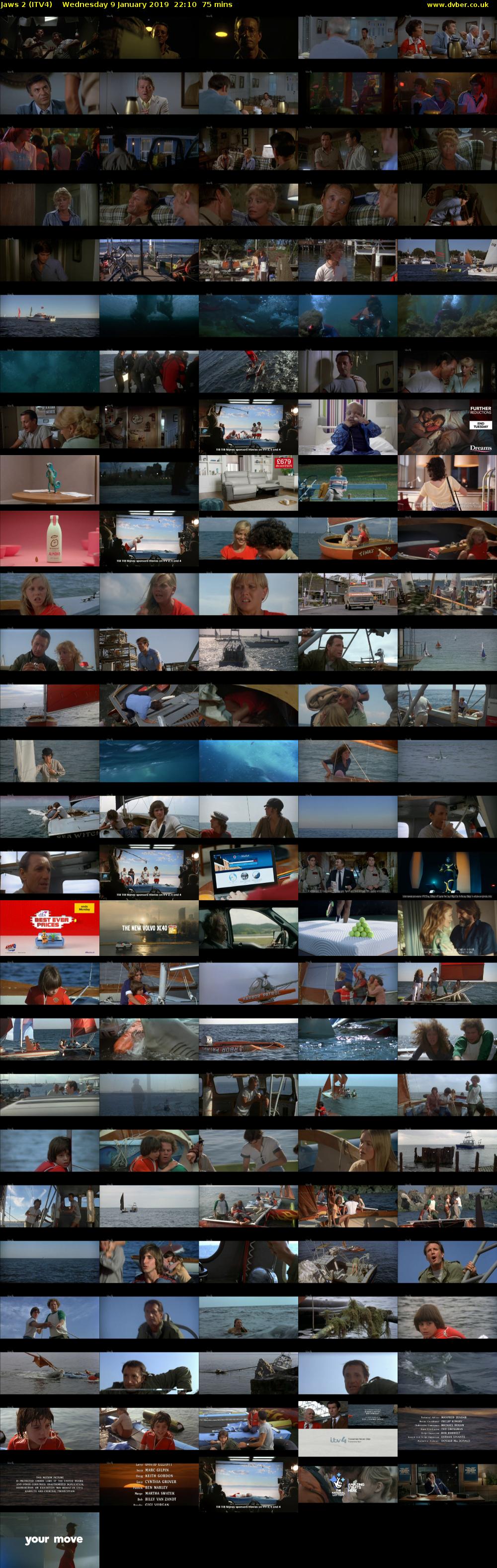 Jaws 2 (ITV4) Wednesday 9 January 2019 22:10 - 23:25