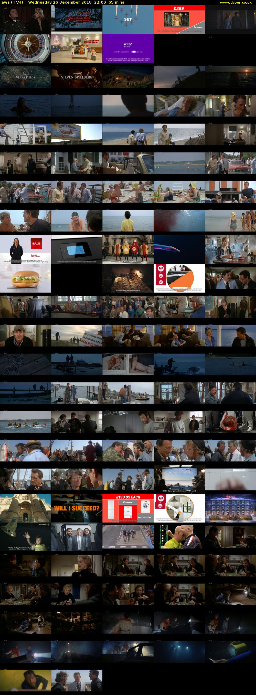 Jaws (ITV4) Wednesday 26 December 2018 22:00 - 23:05