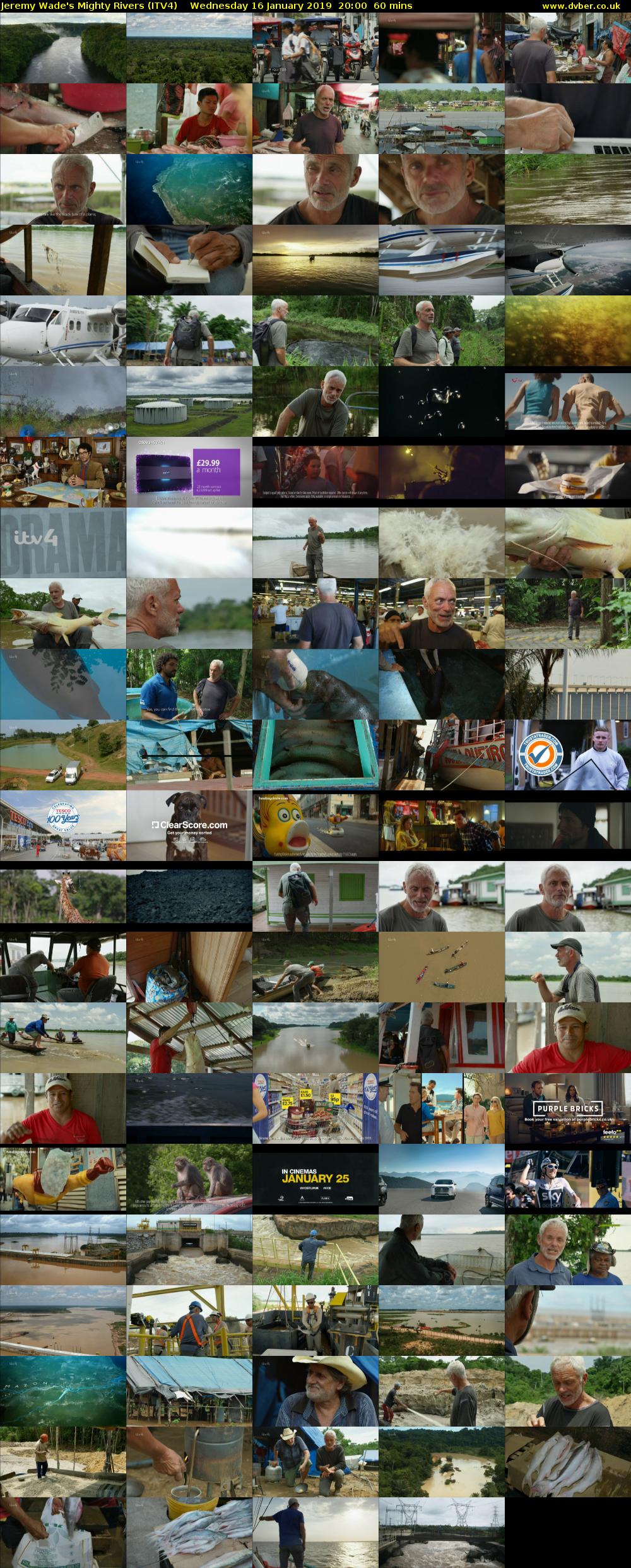 Jeremy Wade's Mighty Rivers (ITV4) Wednesday 16 January 2019 20:00 - 21:00