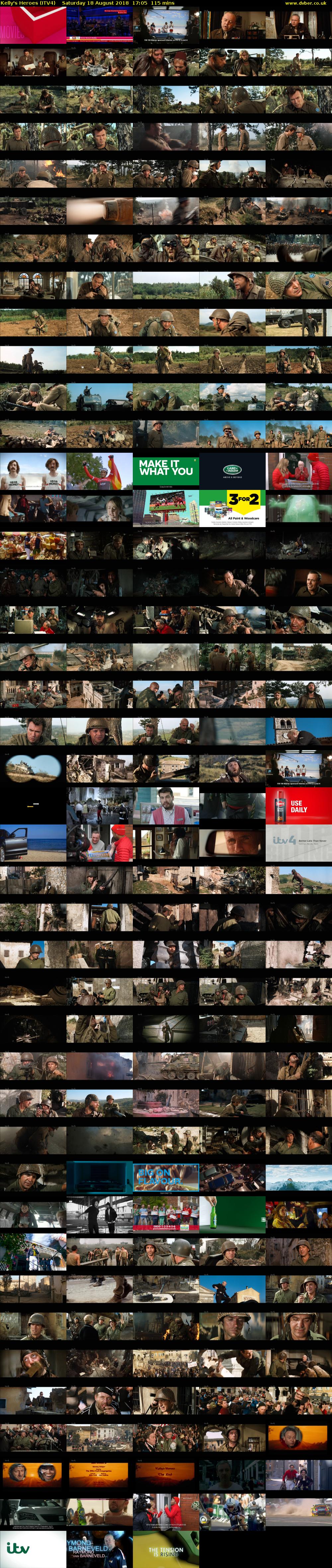 Kelly's Heroes (ITV4) Saturday 18 August 2018 17:05 - 19:00