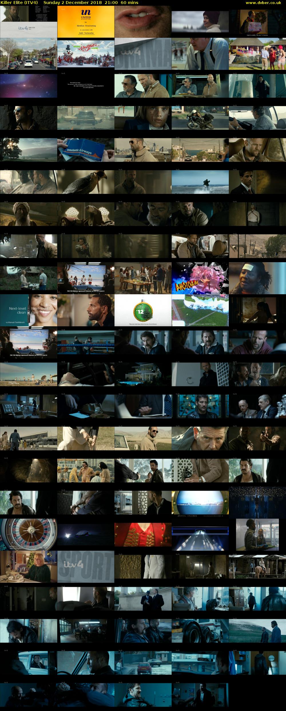 Killer Elite (ITV4) Sunday 2 December 2018 21:00 - 22:00